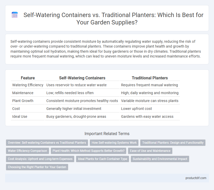 Self-Watering Containers vs. Traditional Planters: Which Is Best for Your Garden Supplies?