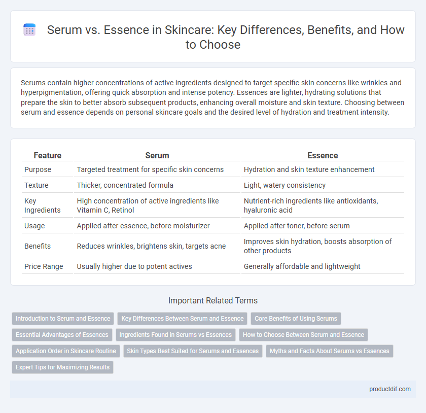 Serum vs. Essence in Skincare: Key Differences, Benefits, and How to Choose