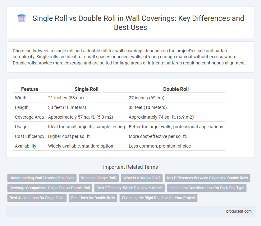 Single Roll vs Double Roll in Wall Coverings: Key Differences and Best Uses