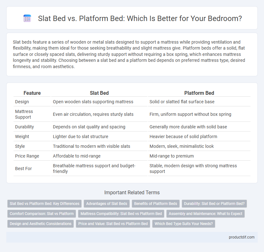 Slat Bed vs. Platform Bed: Which Is Better for Your Bedroom?