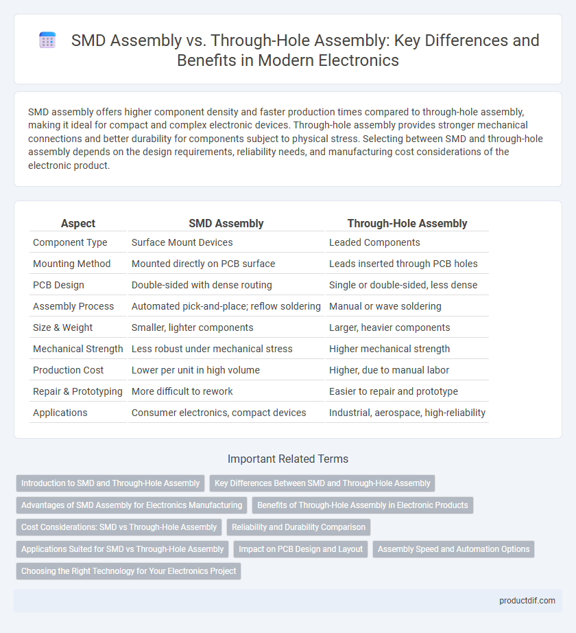 SMD Assembly vs. Through-Hole Assembly: Key Differences and Benefits in Modern Electronics