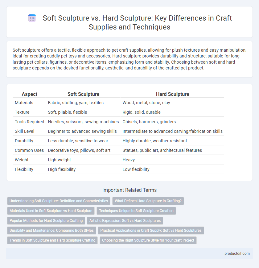 Soft Sculpture vs. Hard Sculpture: Key Differences in Craft Supplies and Techniques