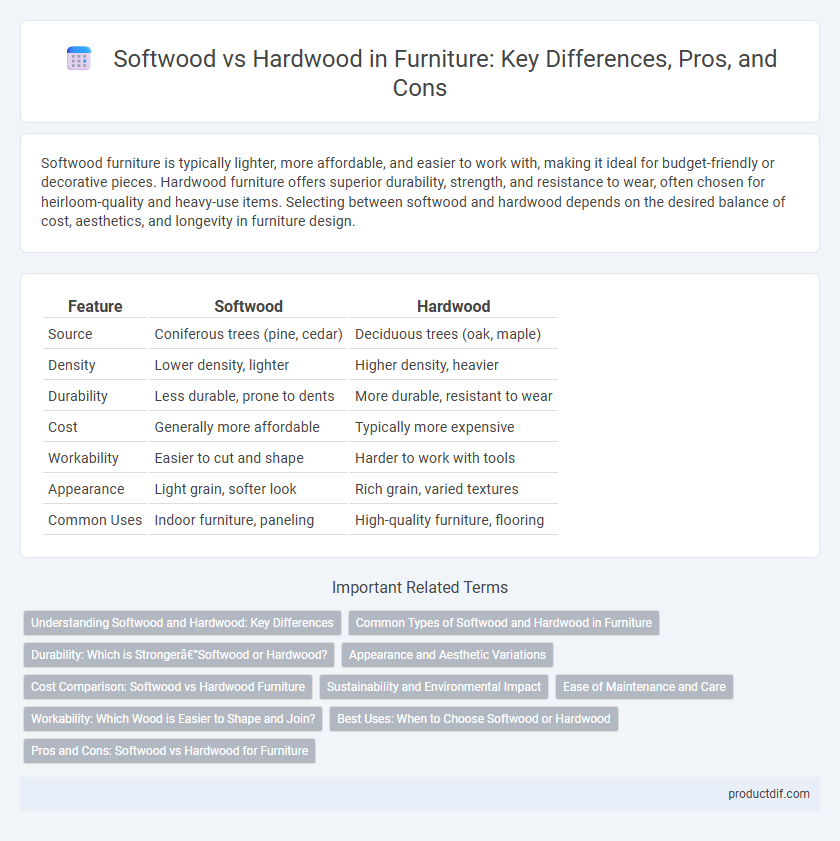 Softwood vs Hardwood in Furniture: Key Differences, Pros, and Cons
