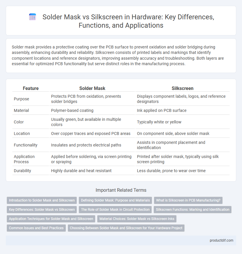 Solder Mask vs Silkscreen in Hardware: Key Differences, Functions, and Applications