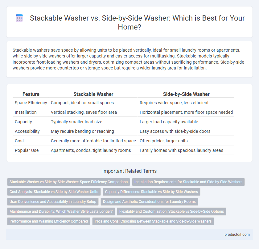 Stackable Washer vs. Side-by-Side Washer: Which is Best for Your Home?