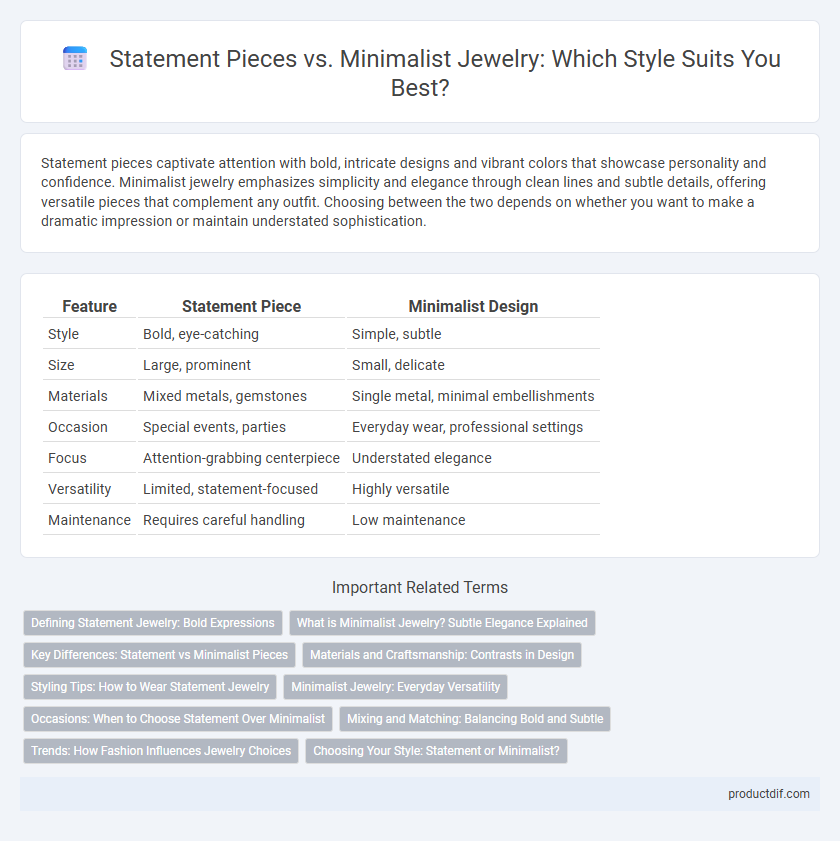 Statement Pieces vs. Minimalist Jewelry: Which Style Suits You Best?