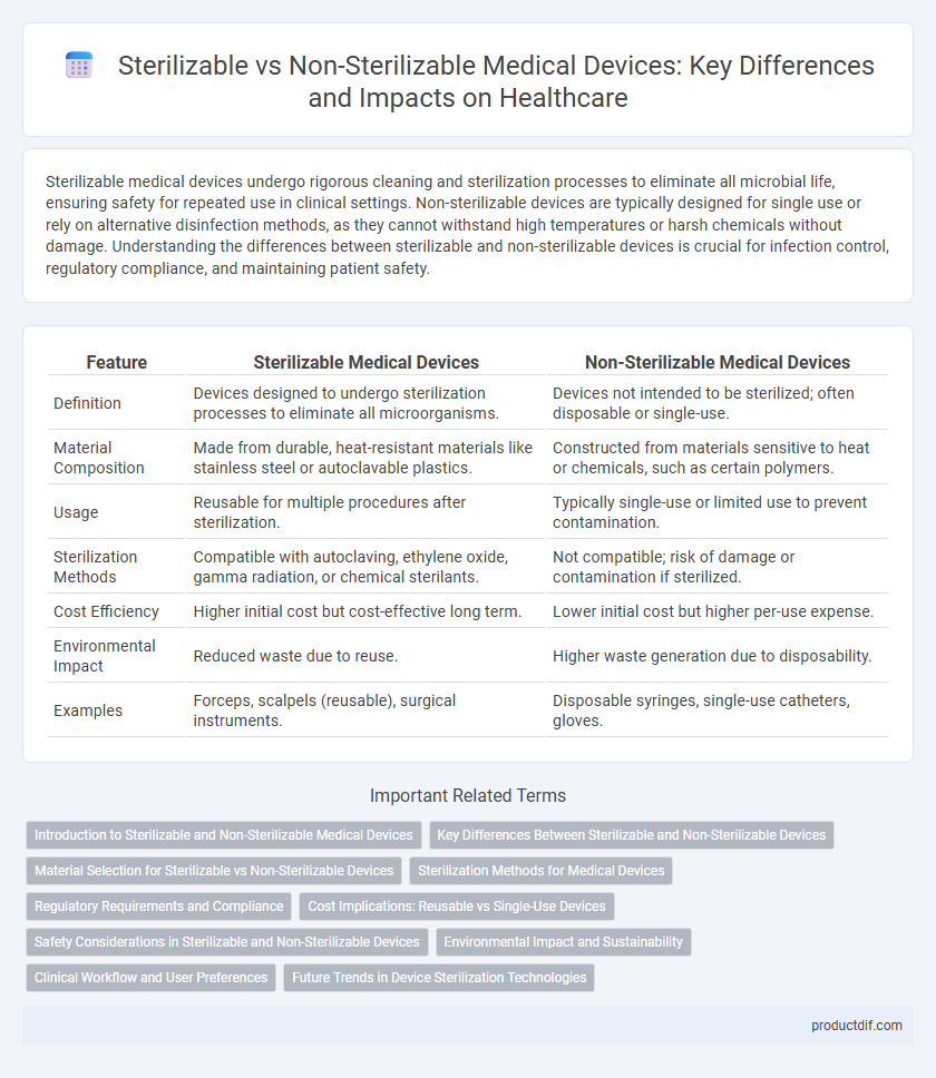 Sterilizable vs Non-Sterilizable Medical Devices: Key Differences and Impacts on Healthcare