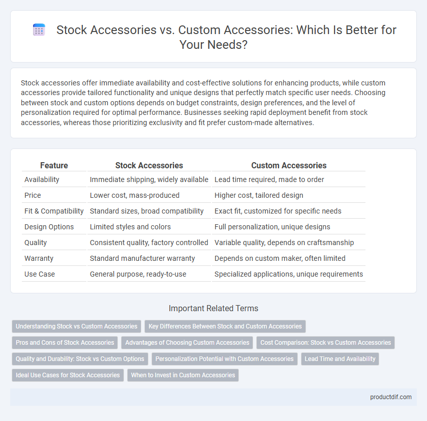 Stock Accessories vs. Custom Accessories: Which Is Better for Your Needs?