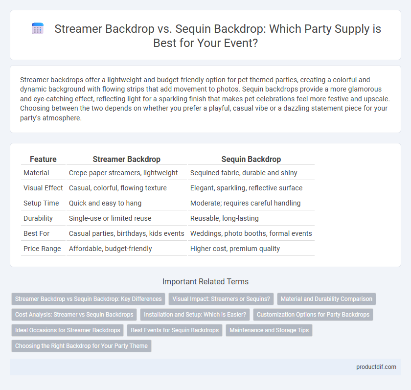 Streamer Backdrop vs. Sequin Backdrop: Which Party Supply is Best for Your Event?