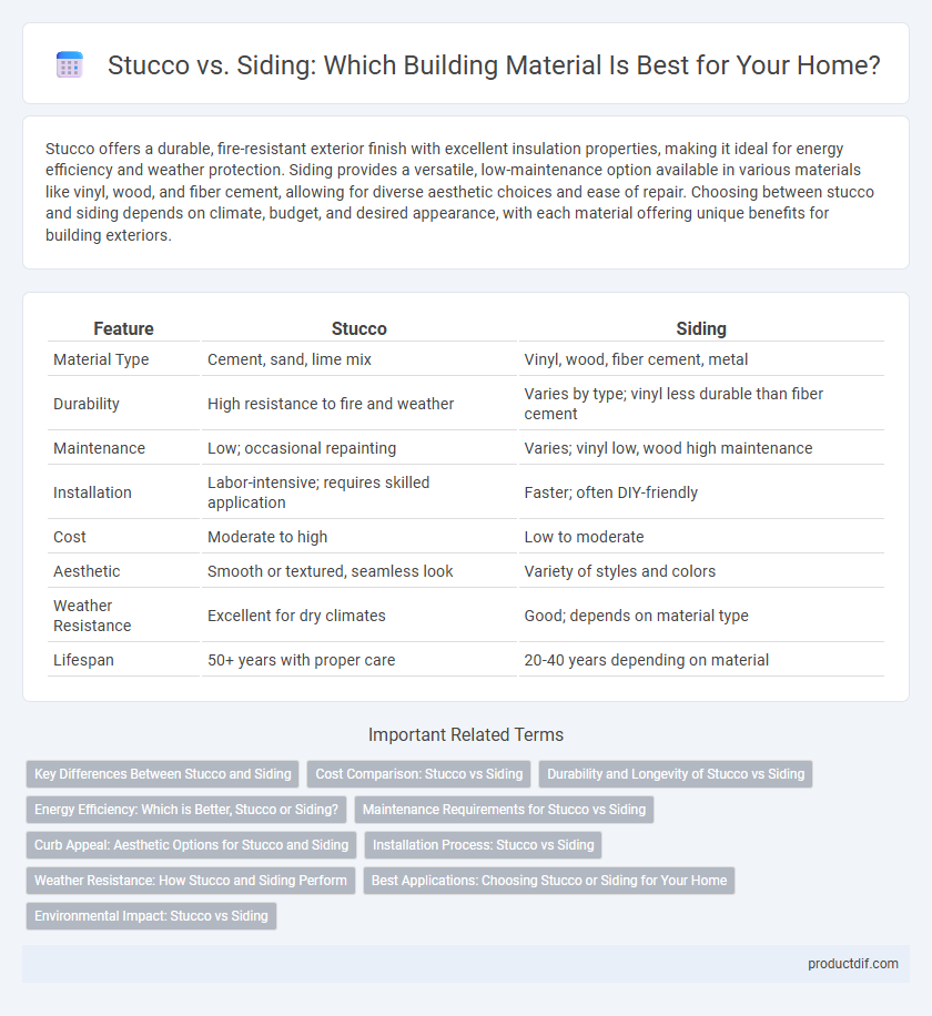 Stucco vs. Siding: Which Building Material Is Best for Your Home?