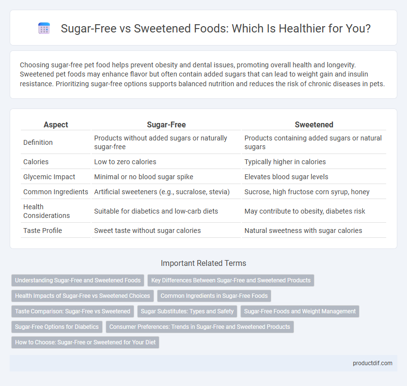 Sugar-Free vs Sweetened Foods: Which Is Healthier for You?