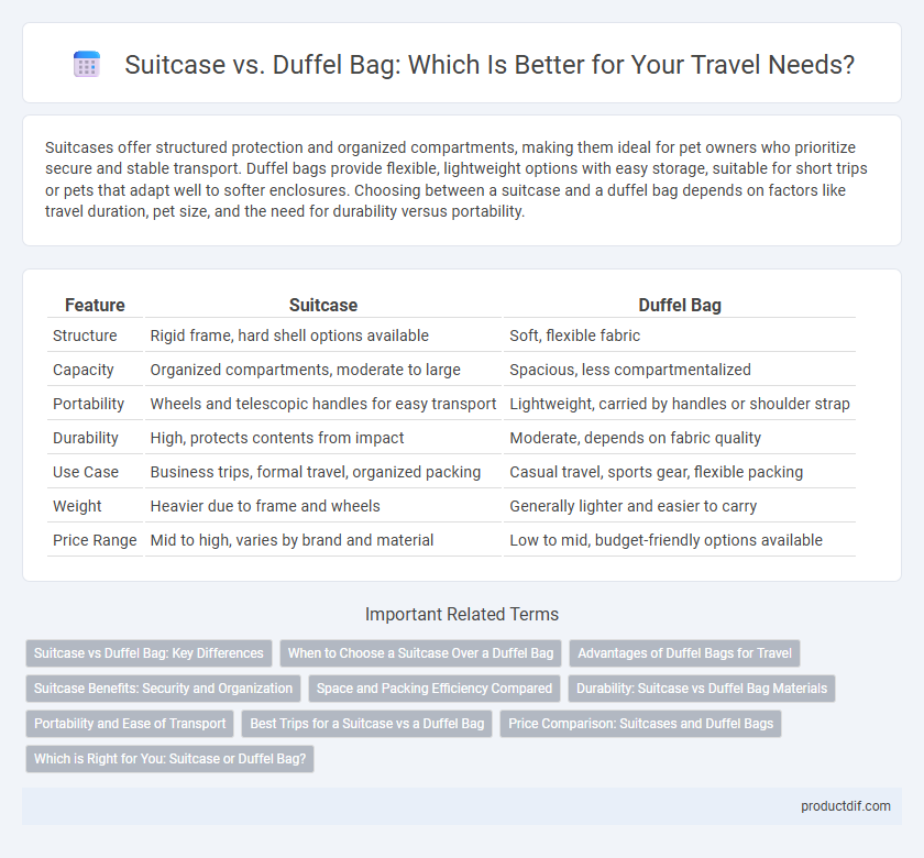 Suitcase vs. Duffel Bag: Which Is Better for Your Travel Needs?