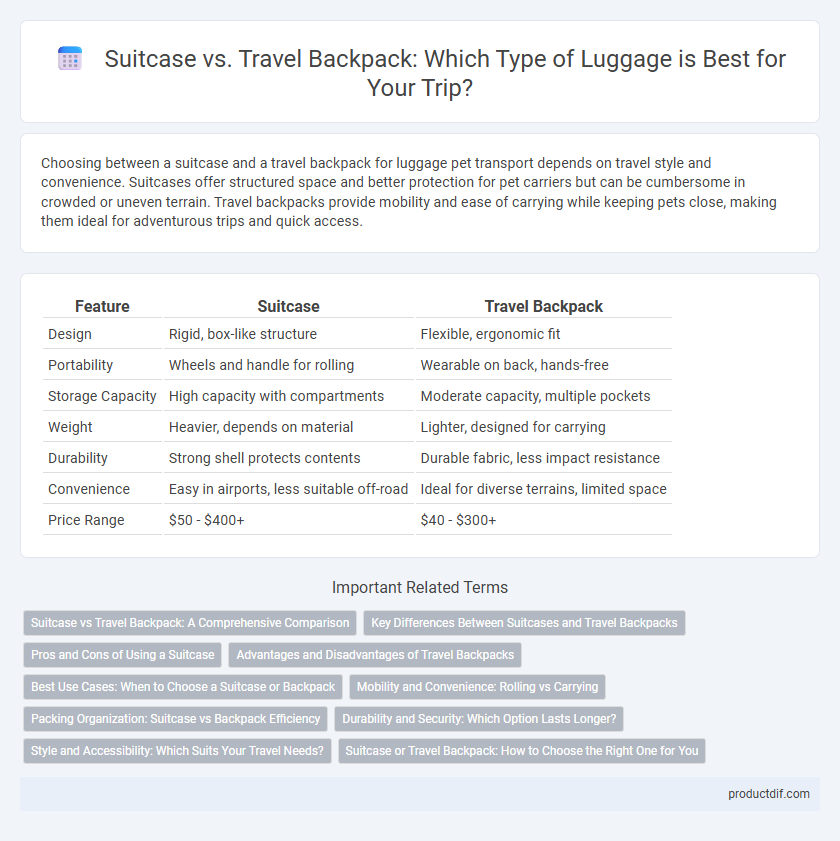 Suitcase vs. Travel Backpack: Which Type of Luggage is Best for Your Trip?