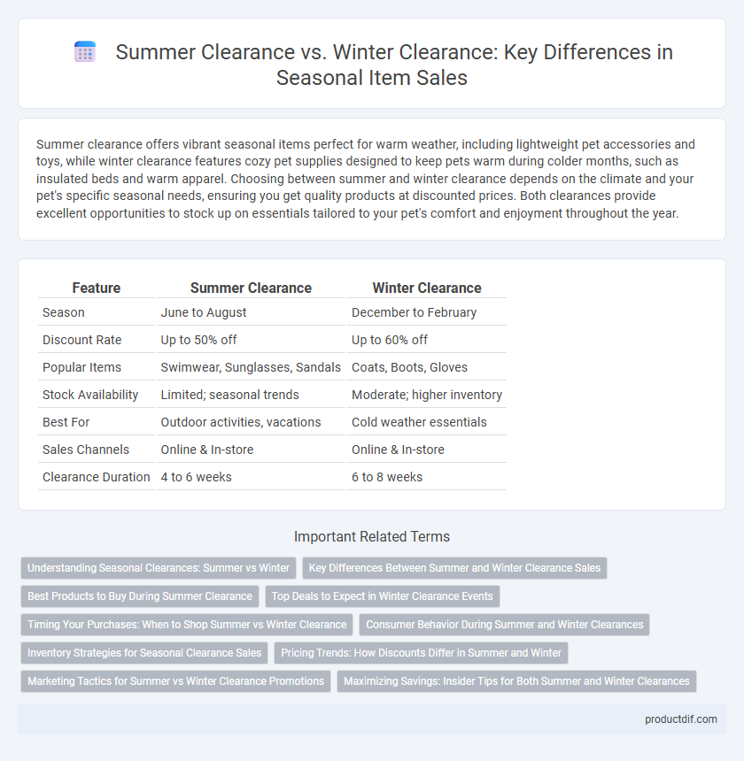 Summer Clearance vs. Winter Clearance: Key Differences in Seasonal Item Sales
