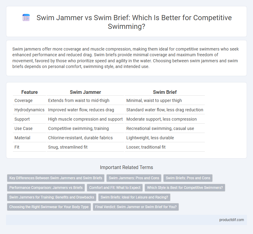 Swim Jammer vs Swim Brief: Which Is Better for Competitive Swimming?