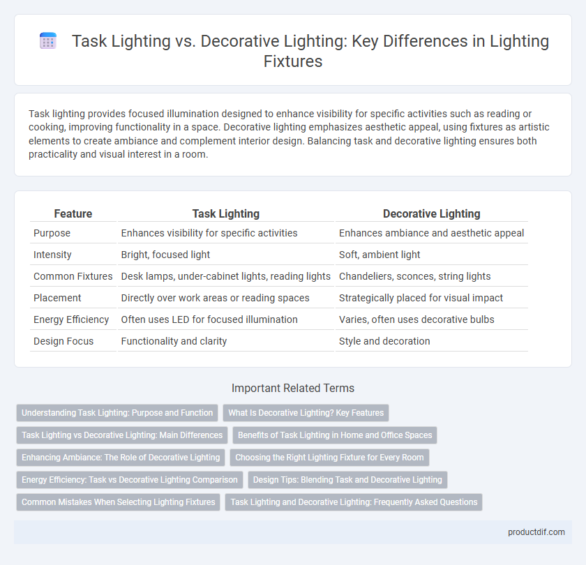 Task Lighting vs. Decorative Lighting: Key Differences in Lighting Fixtures