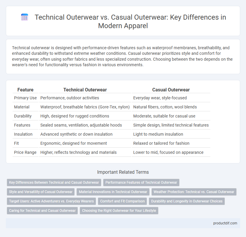 Technical Outerwear vs. Casual Outerwear: Key Differences in Modern Apparel