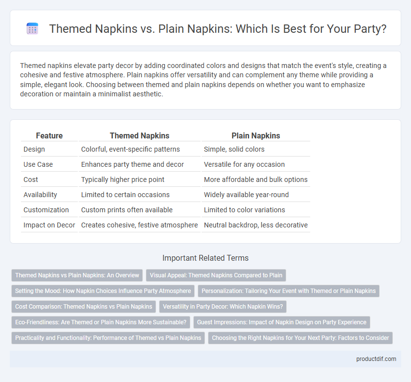 Themed Napkins vs. Plain Napkins: Which Is Best for Your Party?