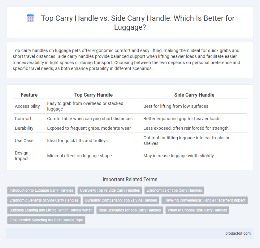 Top Carry Handle vs. Side Carry Handle: Which Is Better for Luggage?