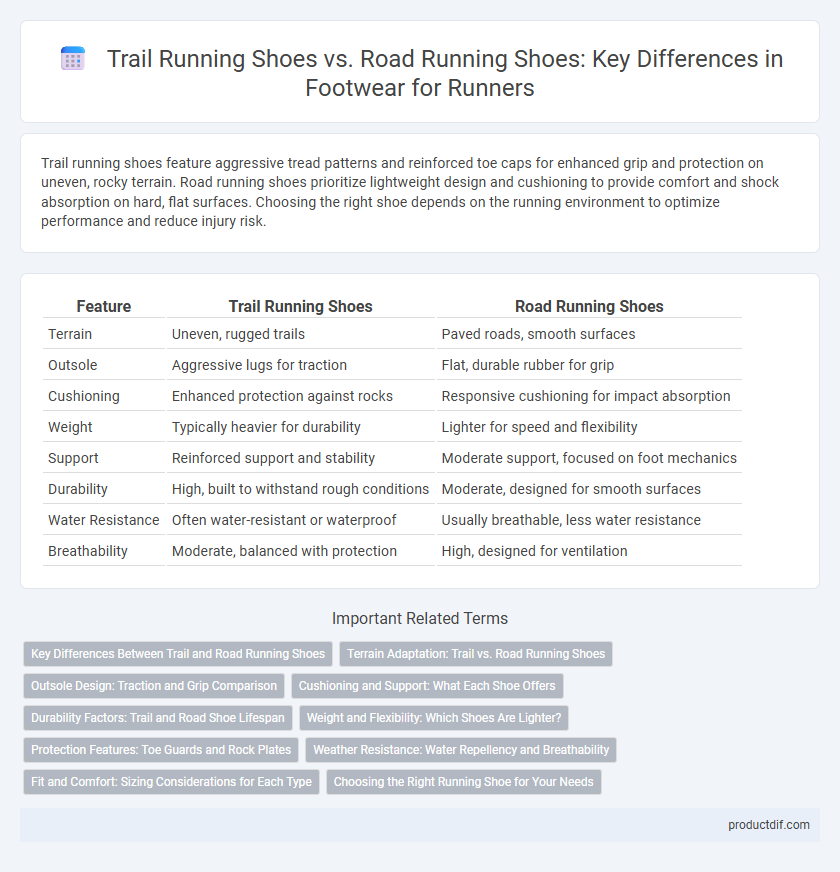 Trail Running Shoes vs. Road Running Shoes: Key Differences in Footwear for Runners