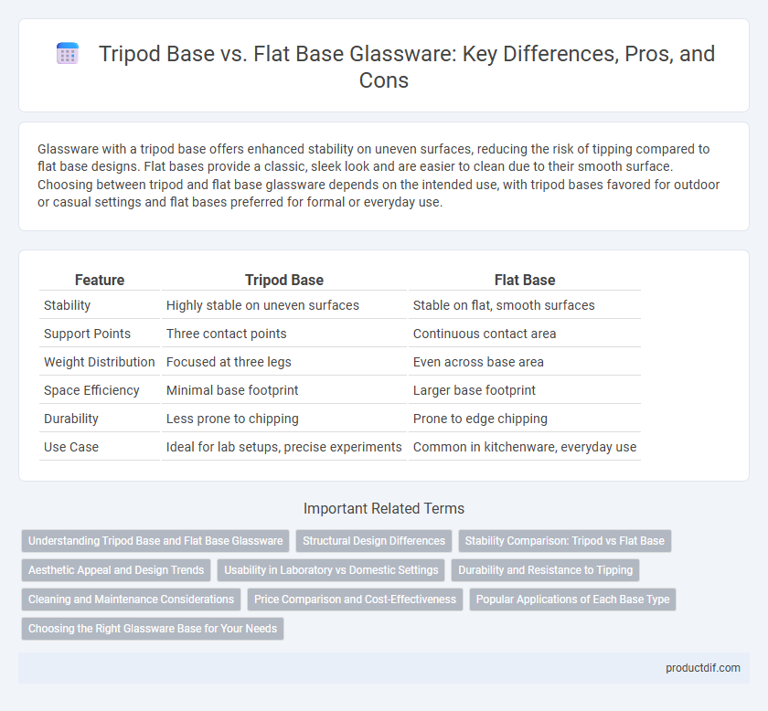 Tripod Base vs. Flat Base Glassware: Key Differences, Pros, and Cons