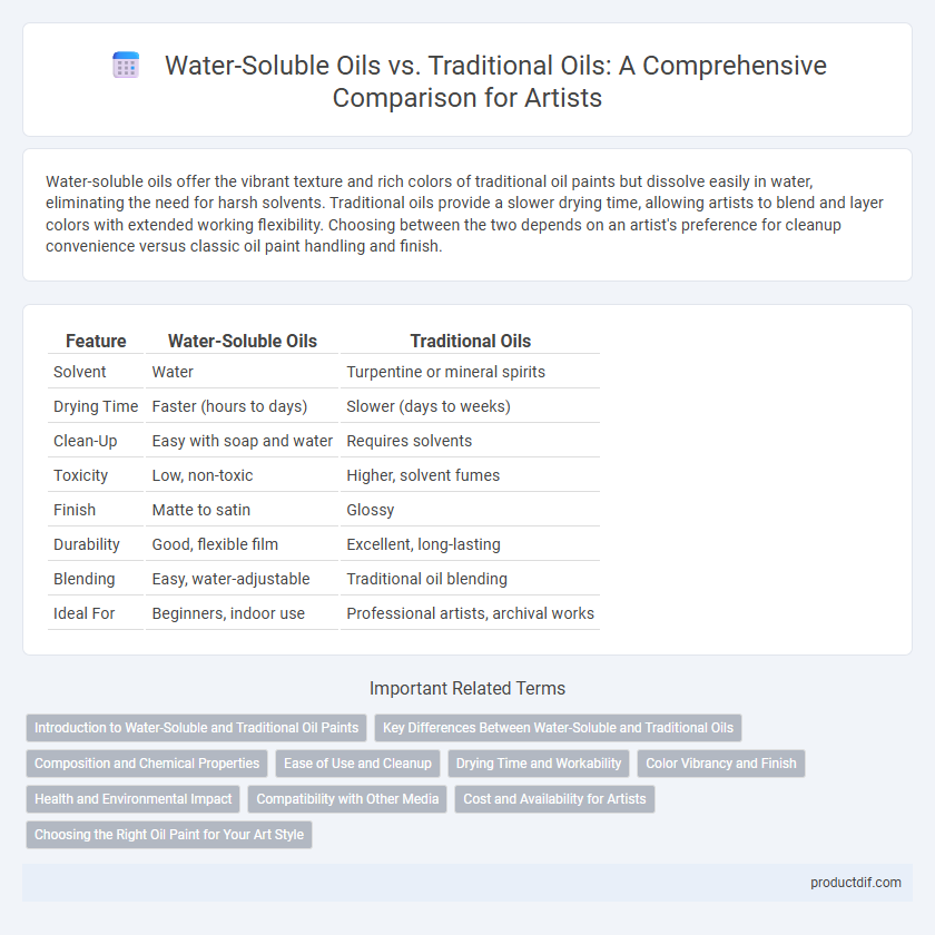 Water-Soluble Oils vs. Traditional Oils: A Comprehensive Comparison for Artists