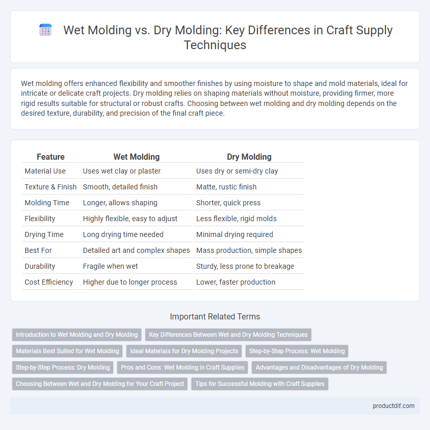 Wet Molding vs. Dry Molding: Key Differences in Craft Supply Techniques