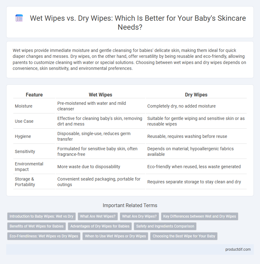 Wet Wipes vs. Dry Wipes: Which Is Better for Your Baby's Skincare Needs?