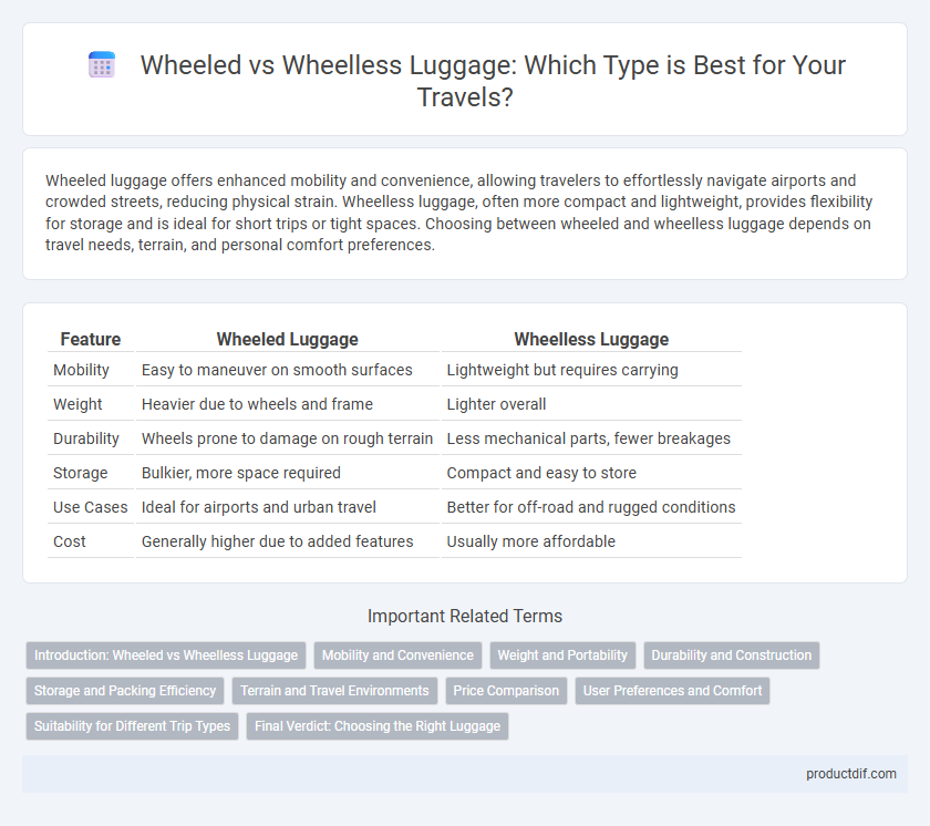 Wheeled vs Wheelless Luggage: Which Type is Best for Your Travels?