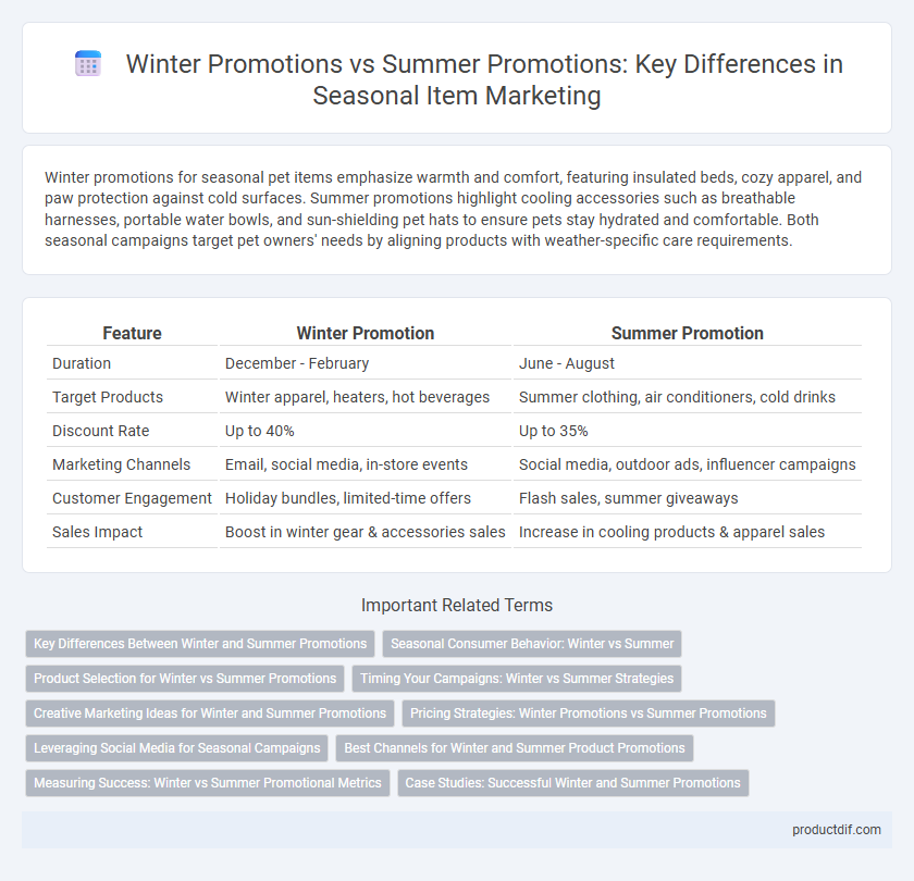 Winter Promotions vs Summer Promotions: Key Differences in Seasonal Item Marketing