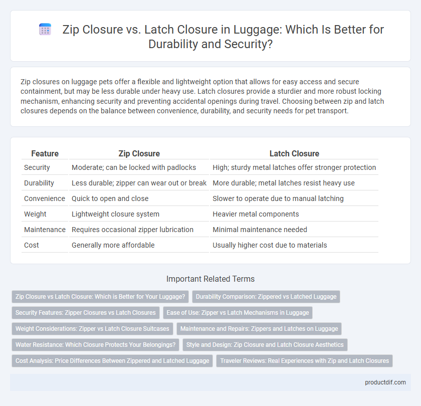 Zip Closure vs. Latch Closure in Luggage: Which Is Better for Durability and Security?