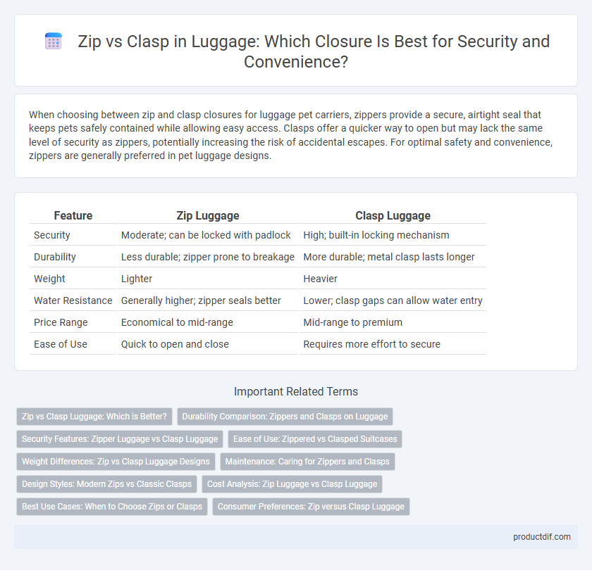 Zip vs Clasp in Luggage: Which Closure Is Best for Security and Convenience?